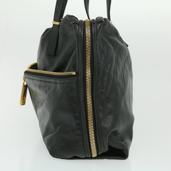 FENDI Tote Bag Leather Black Auth bs1443 - Picture 3 of 10